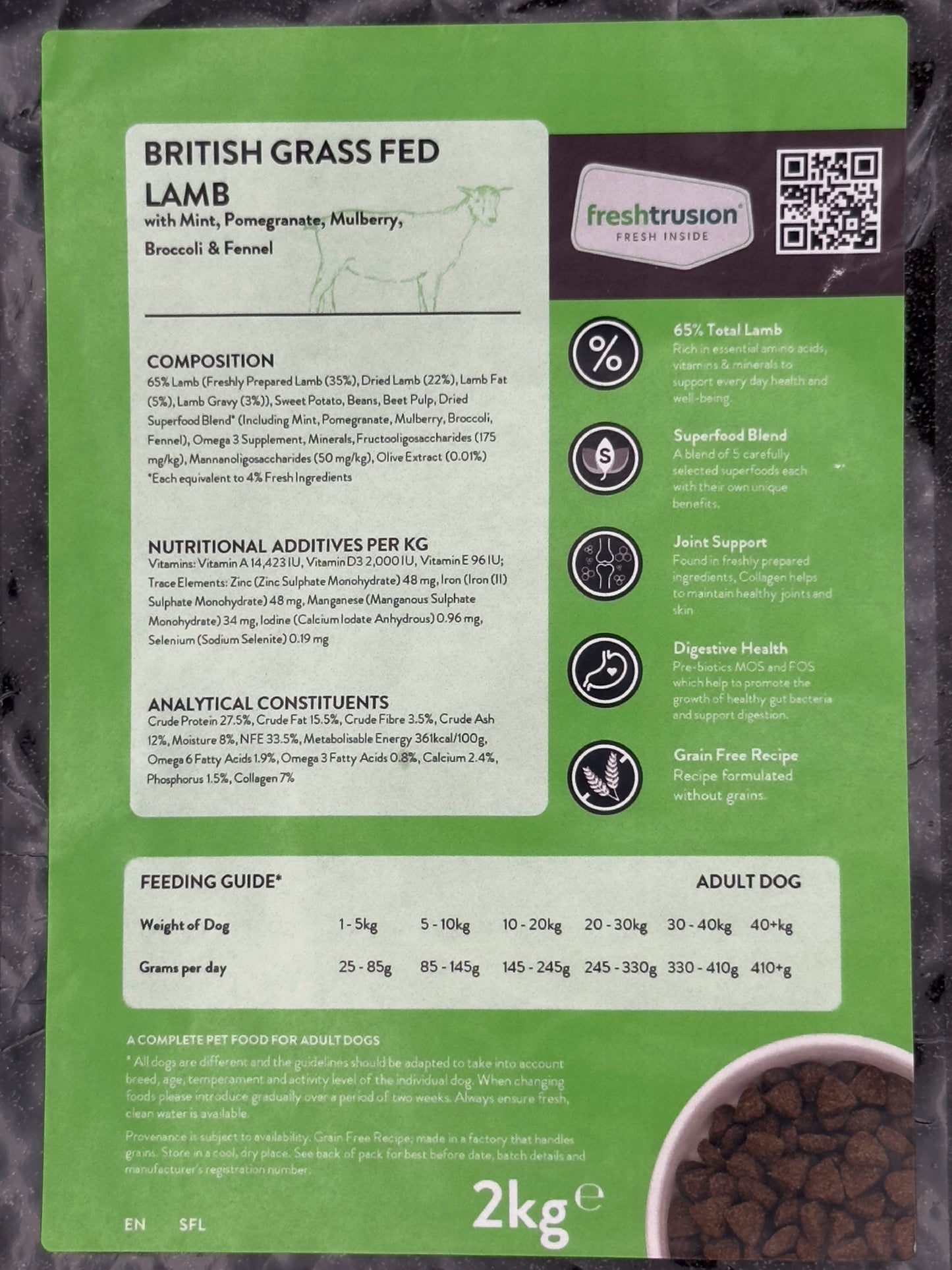 British Grass Fed Lamb Superfood 65 - Adult