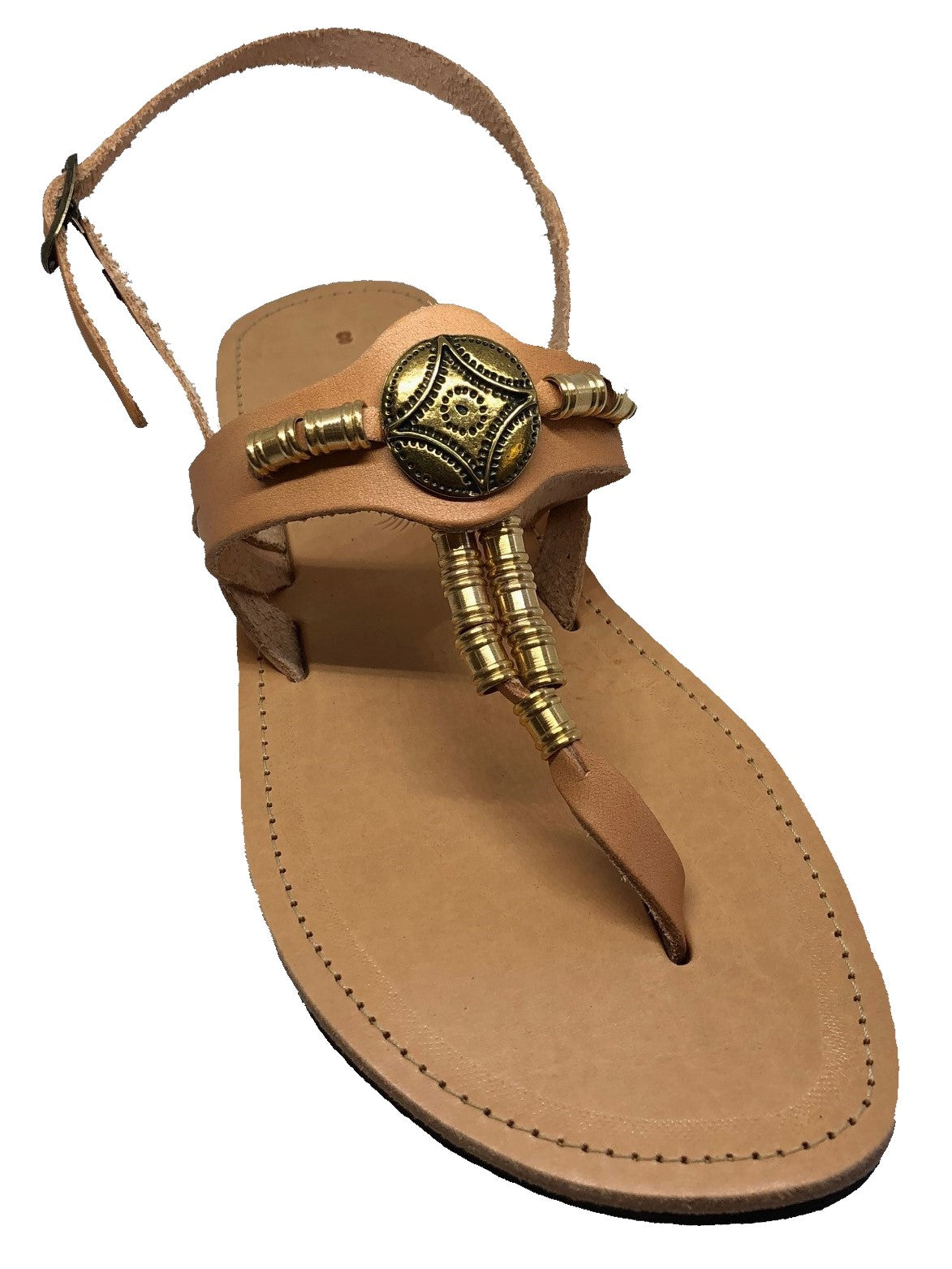 Handcrafted Quality Greek Sandals - Tan