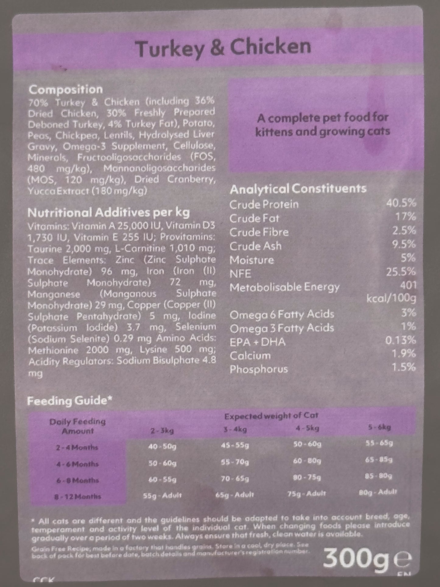Turkey And Chicken Kibble (70% Meat) - Kitten